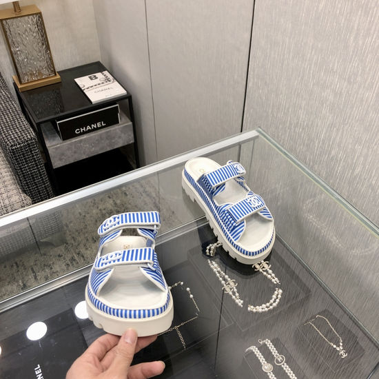 Balenciaga Striped Magic Tape Platform Slides Soft Comfortable Sole