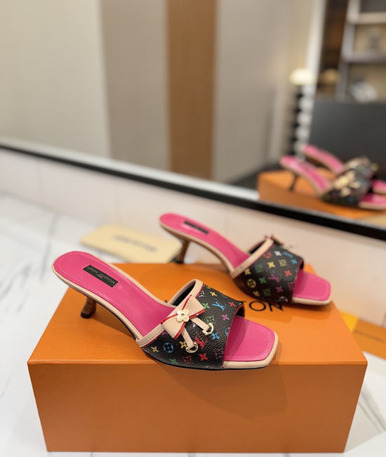 Louis Vuitton LV Elegant Open-Toe Sandals with Premium Materials and Custom Heel