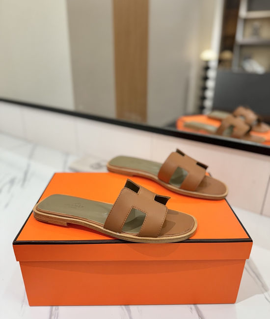 Hermes Smooth Cowhide Leather Welted Sole Comfortable Classic Shoes