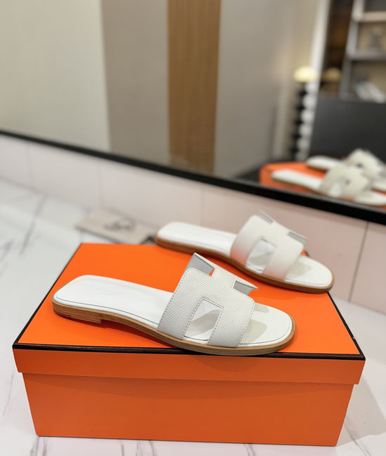 Hermes Epsom Cowhide Leather Welted Sole Comfortable Classic Shoes