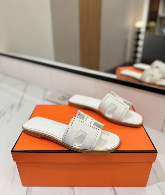 Hermes Printed Epsom Cowhide Leather Welted Sole Classic Shoes