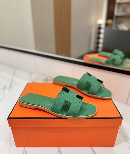 Hermes Printed Epsom Cowhide Leather Welted Sole Classic Shoes