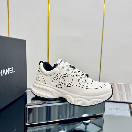 Chanel Premium Graffiti Chunky Sneakers With Soft Sheepskin Lining
