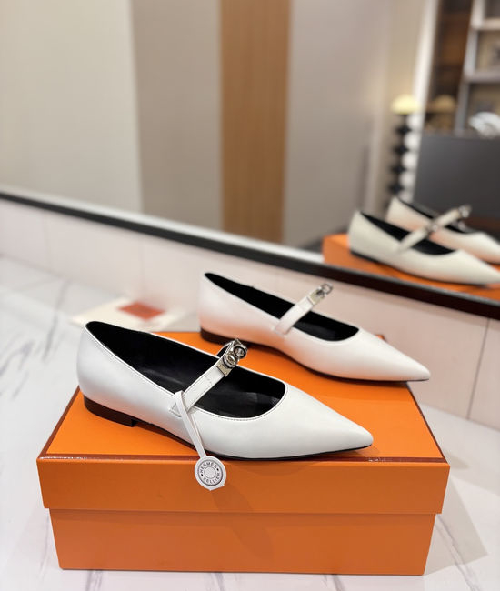 Hermes Soft Sheepskin Leather Sole Premium Casual Shoes
