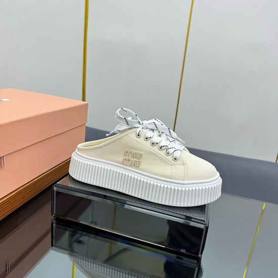 Miu Miu Comfortable Non-Slip Platform Casual Sneakers