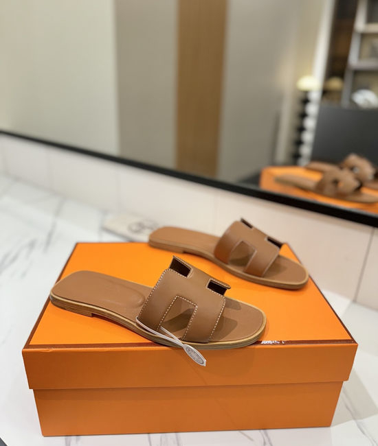 Hermes Smooth Cowhide Leather Welted Sole Comfortable Classic Shoes