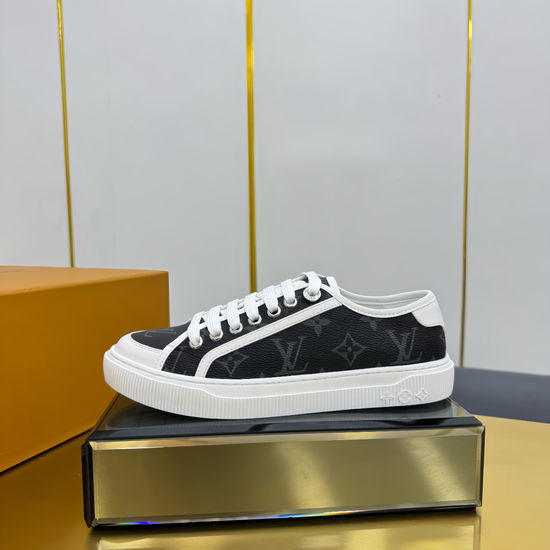 Louis Vuitton LV Premium Leather Upper Vintage Canvas Shoes