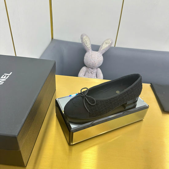 Chanel Classic Suede Leather Lined Soft Ballet Flat Shoes