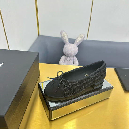 Chanel Classic Suede Leather Lined Soft Ballet Flat Shoes