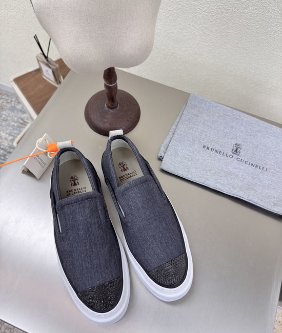 Brunello Cucinelli Classic Loafer Suede Soft Comfortable Casual Daily Shoes
