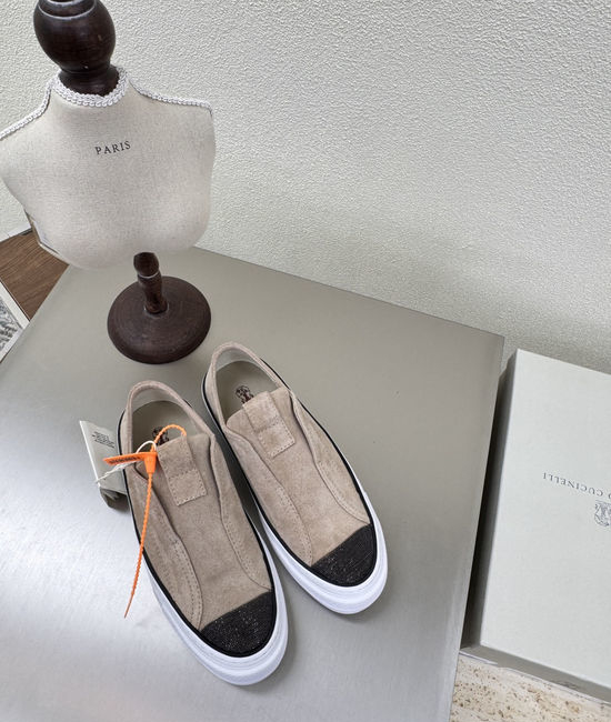 Brunello Cucinelli Classic Suede Casual Comfortable Daily Fashion Footwear