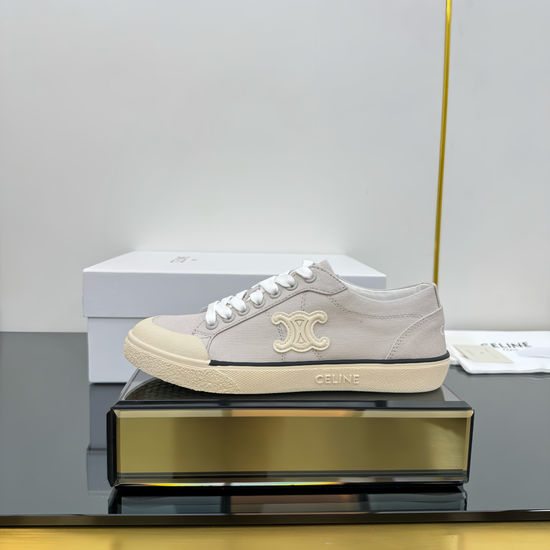 Celine Classic Canvas Shoes with Logo Emblem Non-slip Sole