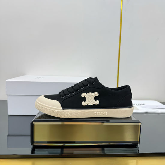 Celine Classic Canvas Shoes with Logo Emblem Non-slip Sole