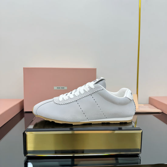 Miu Miu Thick Sole Canvas Casual Sneakers Wear-resistant Anti-slip