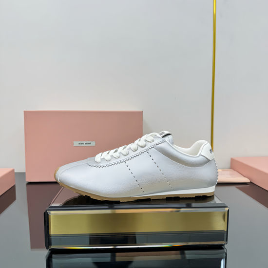 Miu Miu Thick Sole Canvas Casual Sneakers Wear-resistant Anti-slip