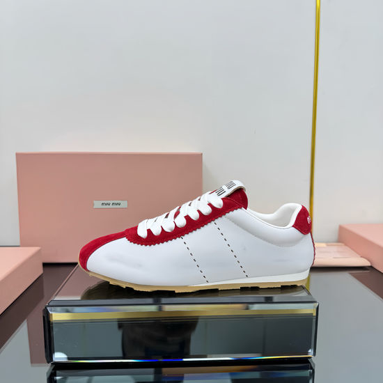 Miu Miu Thick Sole Canvas Casual Sneakers Wear-resistant Anti-slip