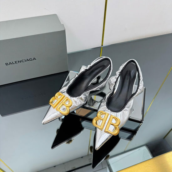 Balenciaga Elegant Pointed Toe High Heel Dress Shoes