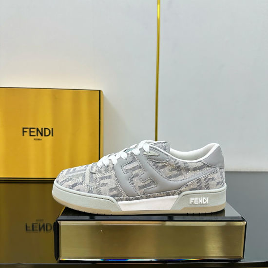 Fendi Mixed Material Retro Styled Casual Daily Sneakers