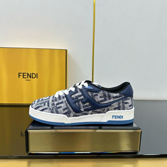 Fendi Mixed Material Retro Styled Casual Daily Sneakers