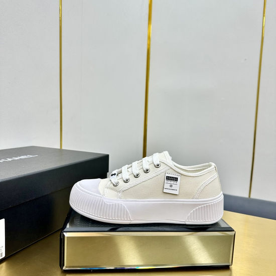 Chanel Casual Color Block Sneakers Comfortable Soft Lining