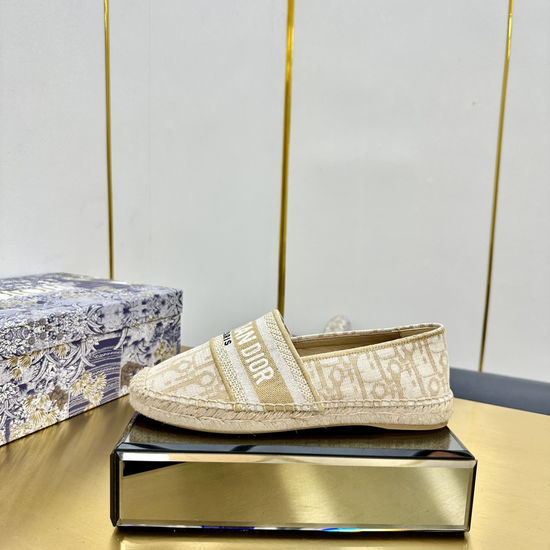 Christian Dior Embroidered Espadrilles Casual Lightweight Flat Shoes