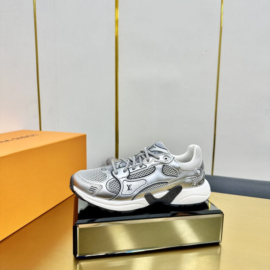 Louis Vuitton Breathable Casual Sneakers with Special Textured Upper