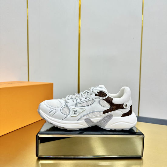 Louis Vuitton Breathable Casual Sneakers with Special Textured Upper