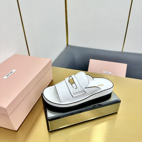 Miu Miu Chic Coin-Embellished Loafer Mules for Casual Wear