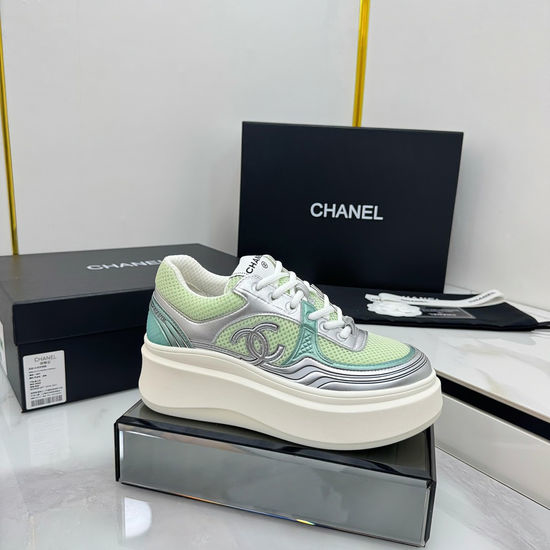 Chanel Classic Two Tone Casual Sneakers Premium Leather Comfortable Shoes