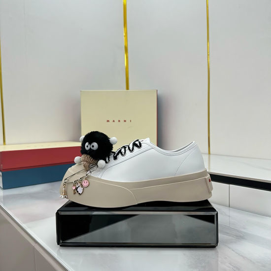 Marni Cute Style Leather Shoes with Lightweight Thick Sole