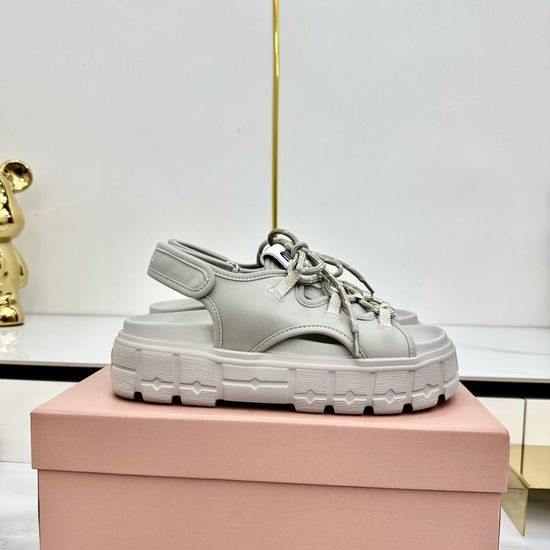 Miu Miu Strap Fastening Thick Sole Lightweight Casual Sandals