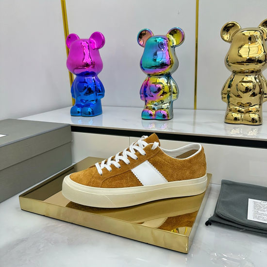 Tom Ford Contrast Stitching Comfortable Durable Casual Sneakers