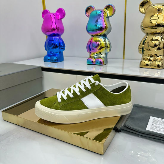 Tom Ford Contrast Stitching Comfortable Durable Casual Sneakers