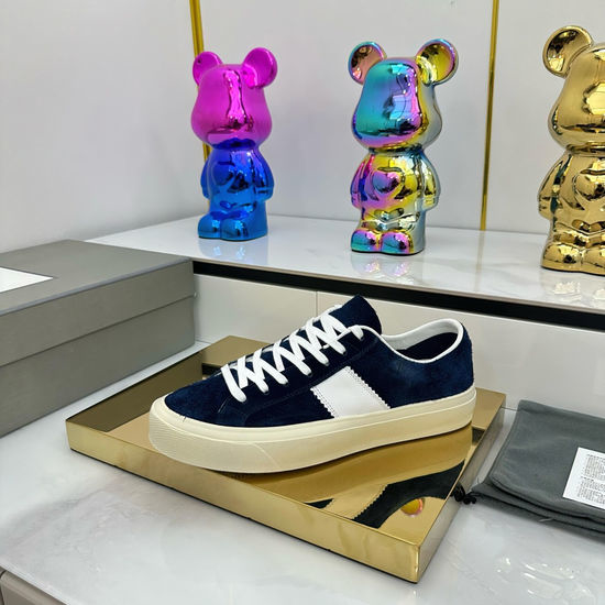 Tom Ford Contrast Stitching Comfortable Durable Casual Sneakers