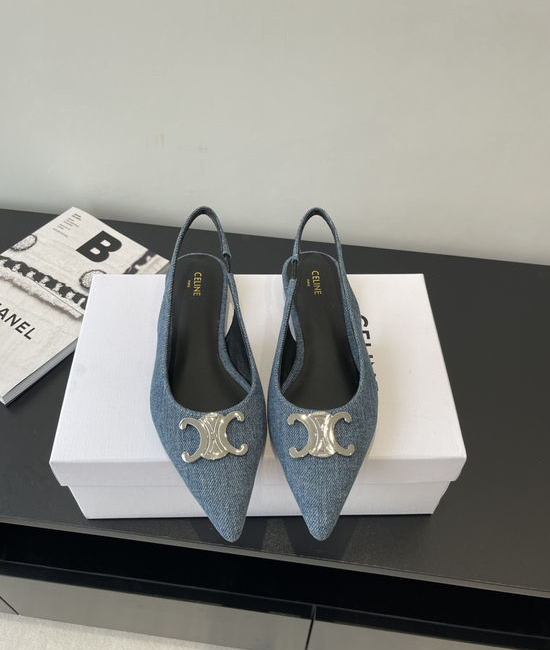 Celine Pointed Toe Low Heel Elegant Daily Wear Sandals