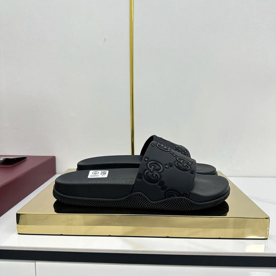 Gucci Embossed Logo Slide Sandals Waterproof Non-slip Casual Slippers