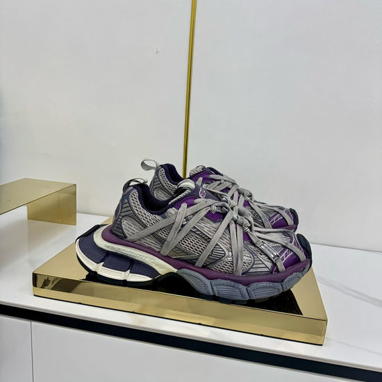 Balenciaga Breathable Mesh Upper Chunky Sneakers With Rubber Sole