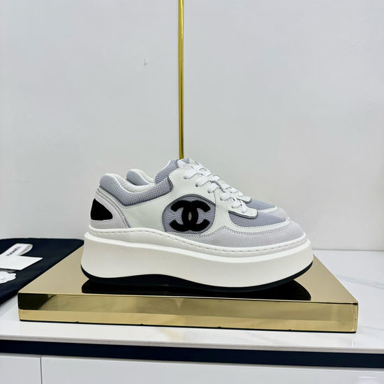 Chanel Classic Two Tone Casual Sneakers Premium Leather Comfortable Shoes