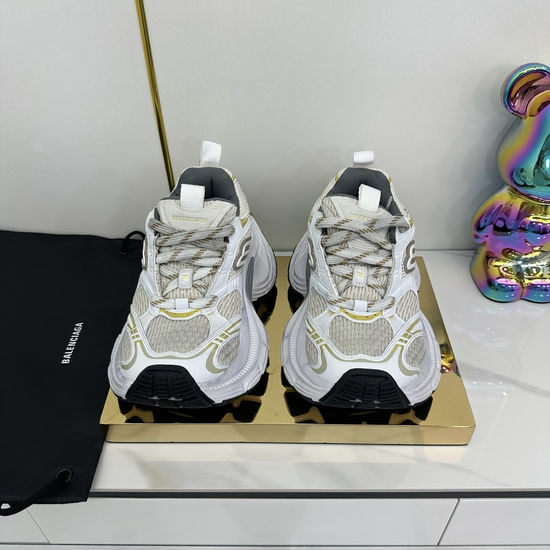 Balenciaga Vintage Low Top Mesh Sneakers With Reflective Details