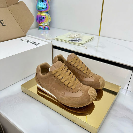 Loewe Classic Leather Sneakers Non-slip Casual Daily Shoes