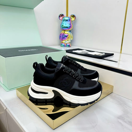 Chanel Classic Two Tone Casual Sneakers Premium Leather Comfortable Shoes