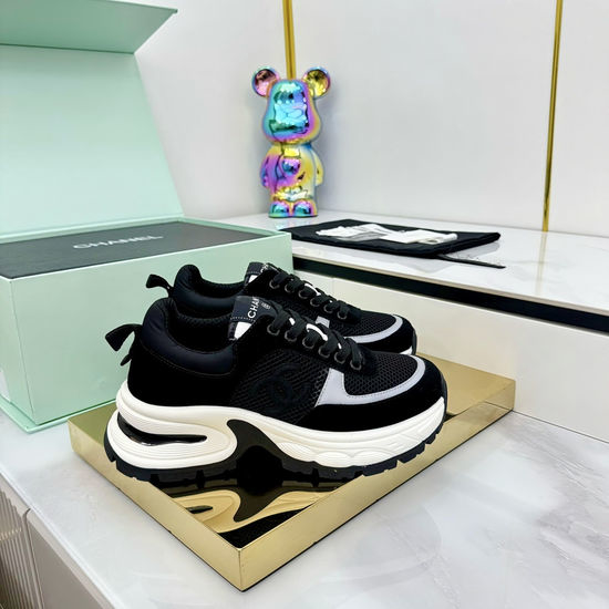 Chanel Classic Two Tone Casual Sneakers Premium Leather Comfortable Shoes