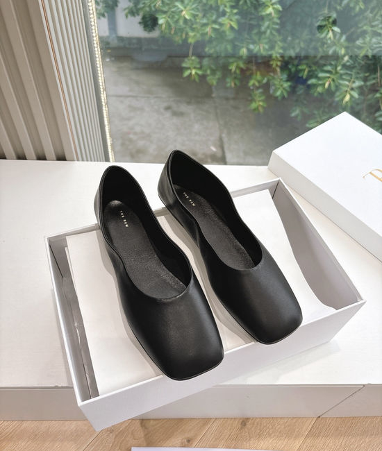 The Row Minimalist Genuine Leather Comfort Flat Loafers