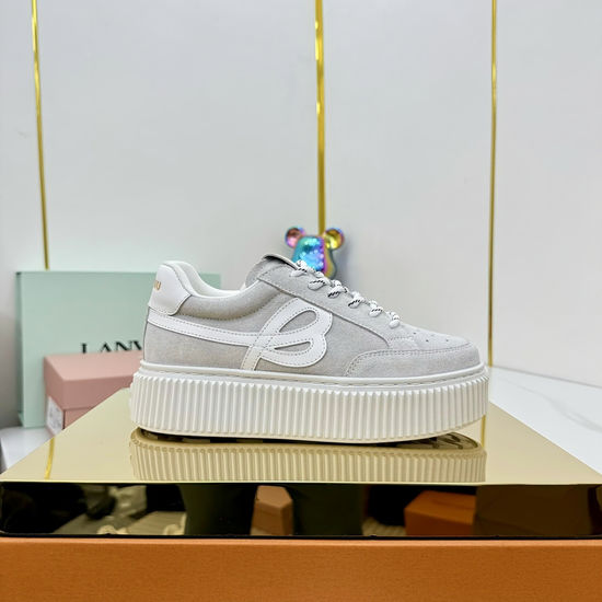 Miu Miu Vintage Casual White Shoes Soft Leather Premium Comfortable Daily