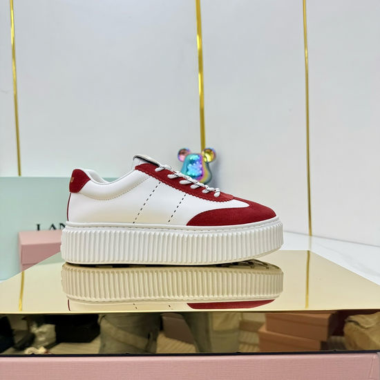 Miu Miu Vintage Distressed Soft Leather Casual White Shoes