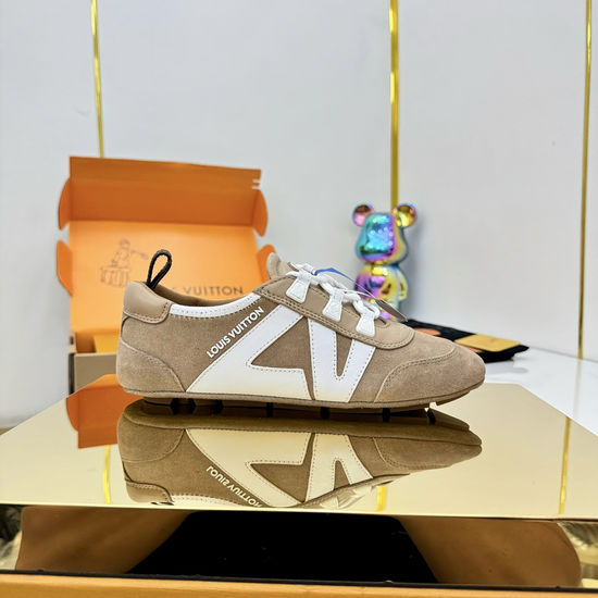 Louis Vuitton Retro Basketball Sneakers with Premium Cowhide Upper