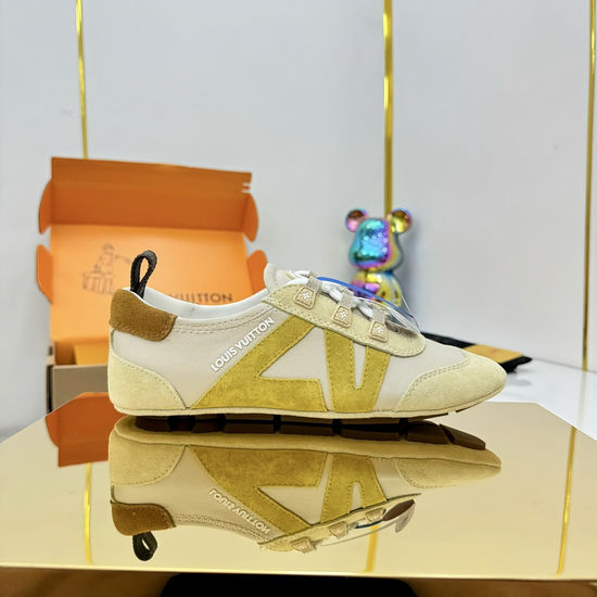 Louis Vuitton Retro Basketball Sneakers with Premium Cowhide Upper