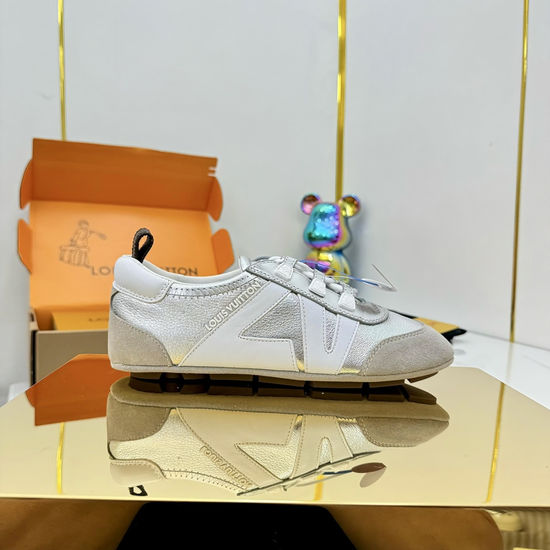 Louis Vuitton Retro Basketball Sneakers with Premium Cowhide Upper