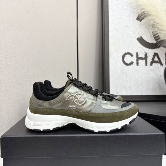 Chanel Two Tone Casual Sneakers Breathable Comfortable Versatile Sports Shoes