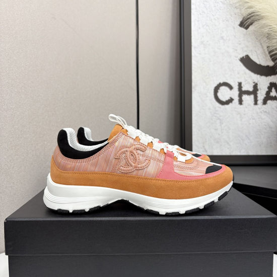 Chanel Two Tone Casual Sneakers Breathable Comfortable Versatile Sports Shoes